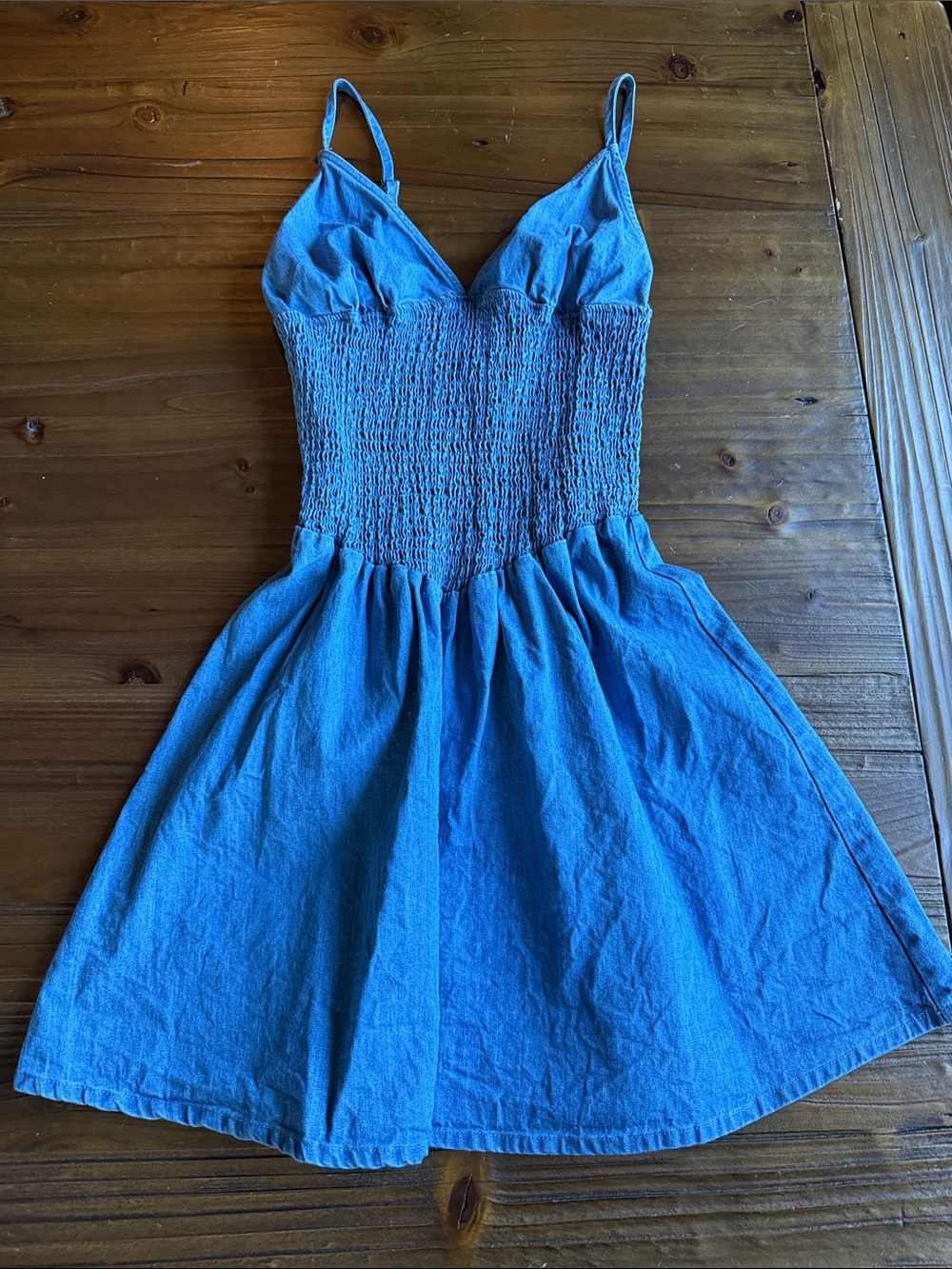 Discovery Blue Spaghetti-Strap Mini Dress